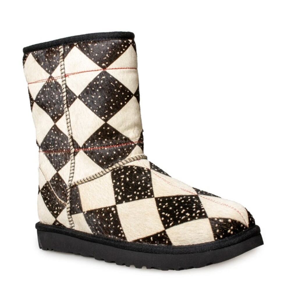 UGG x Tschabalala Self Classic Diamond Calf Hair Boot Never Worn Rare